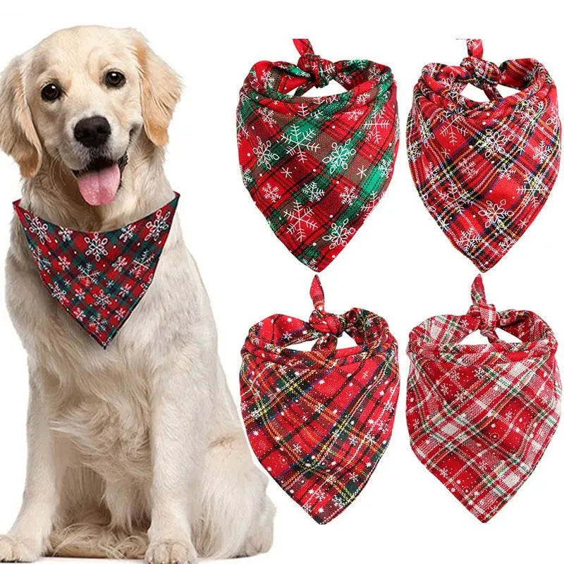 Christmas Plaid Dog Bandana TeamLuna Shop