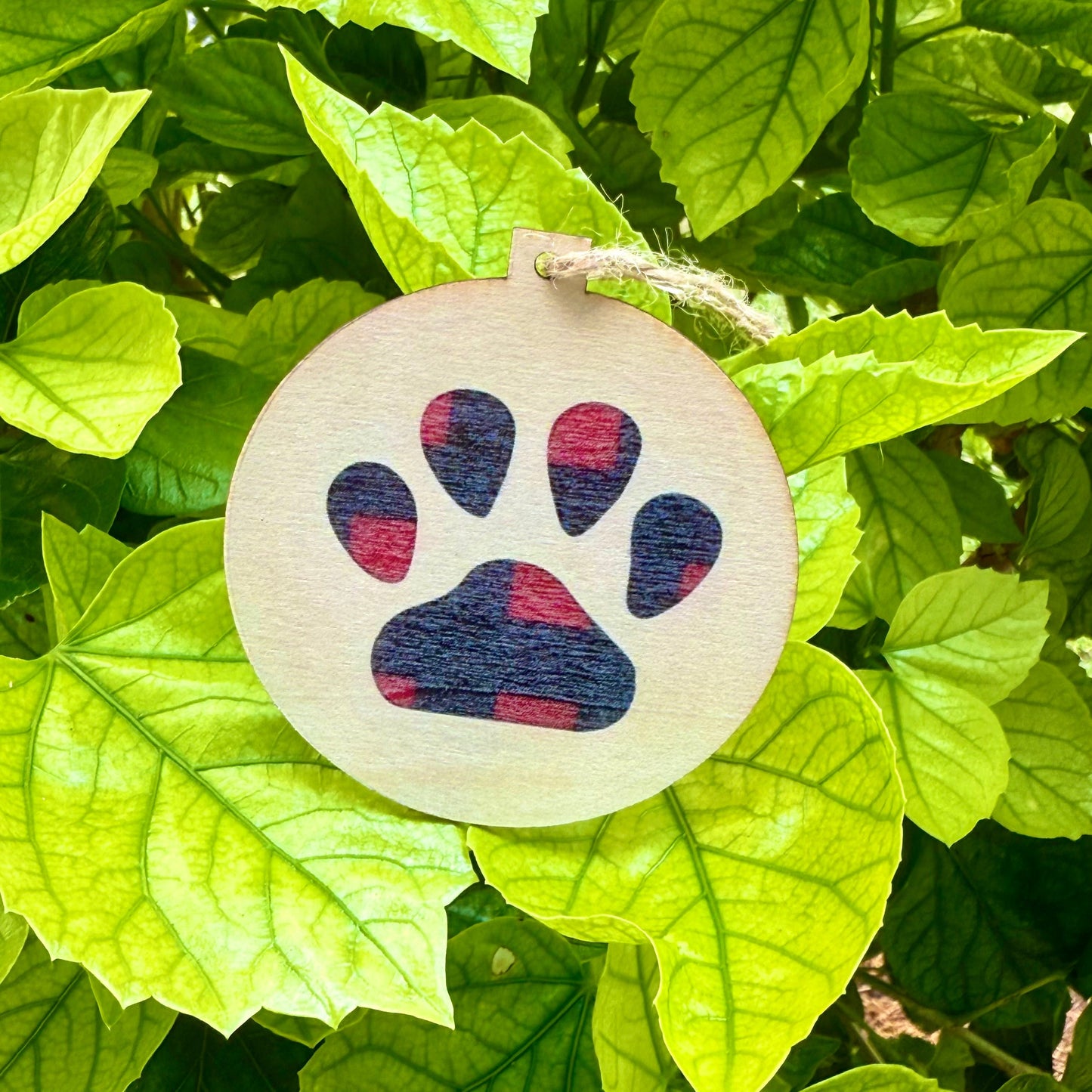 Christmas Paw Print Ornament