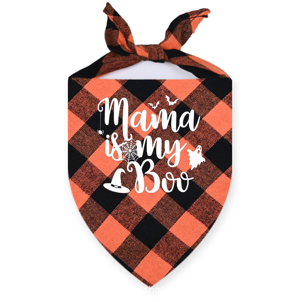 Halloween Plaid Bandana