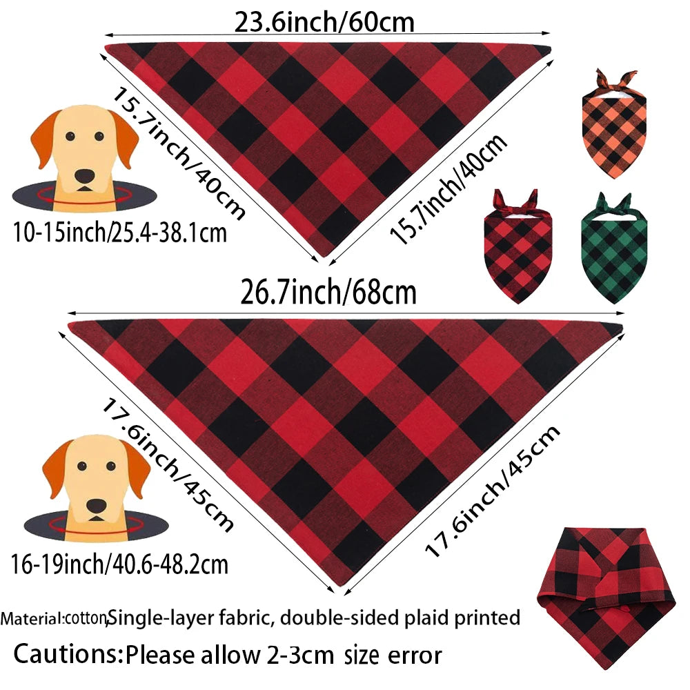 Halloween Plaid Bandana