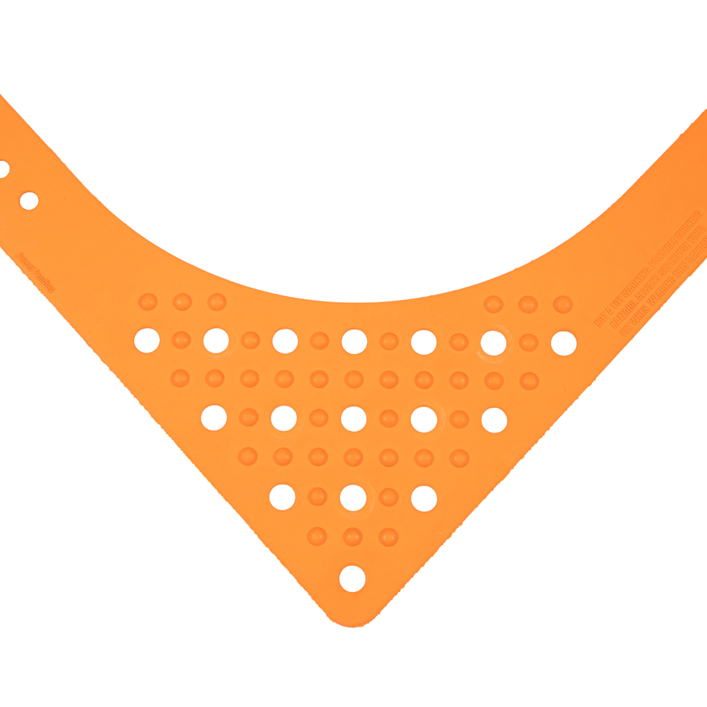 Rubber Dog Bandana with Charms - Orange