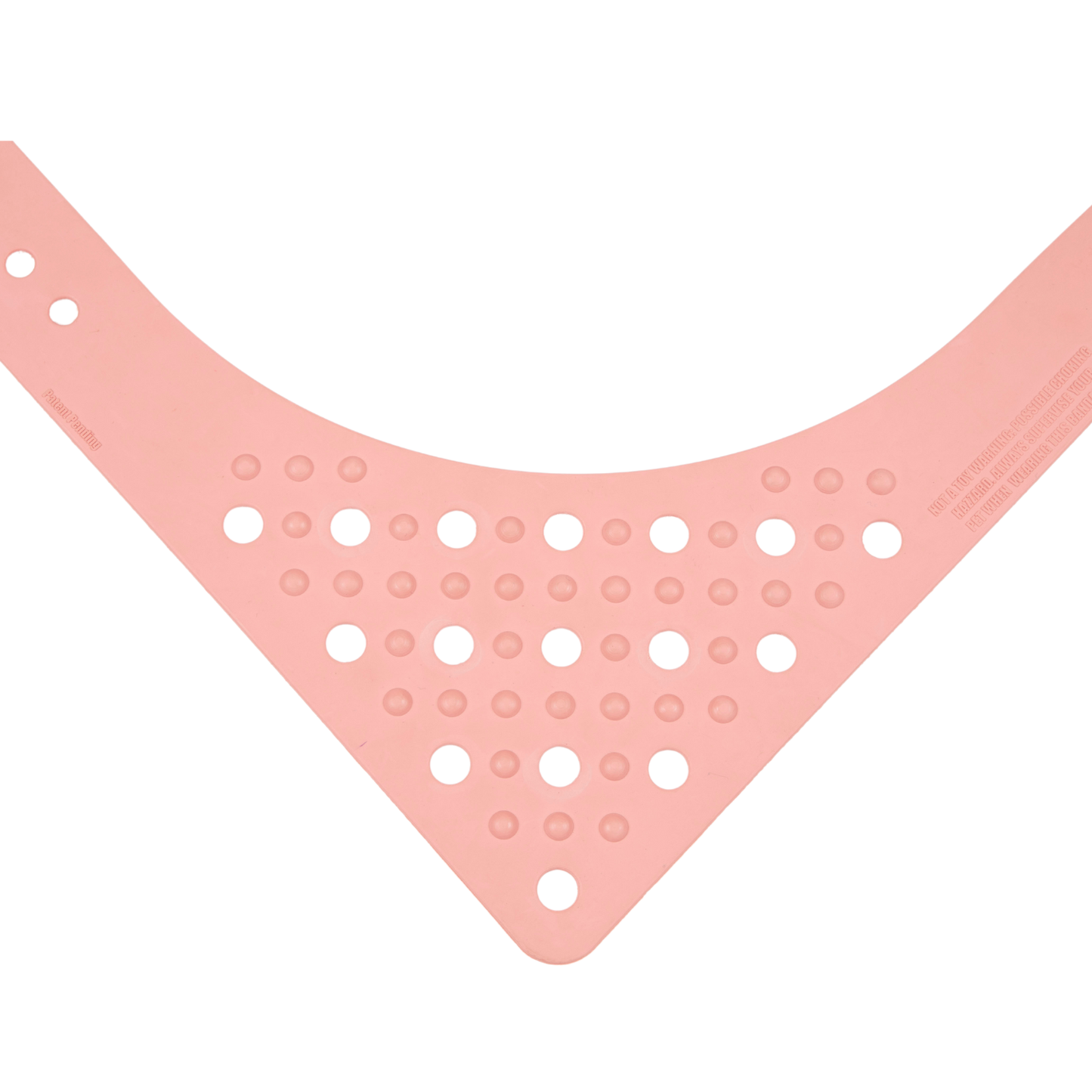 Rubber Dog Bandana with Charms - Pink